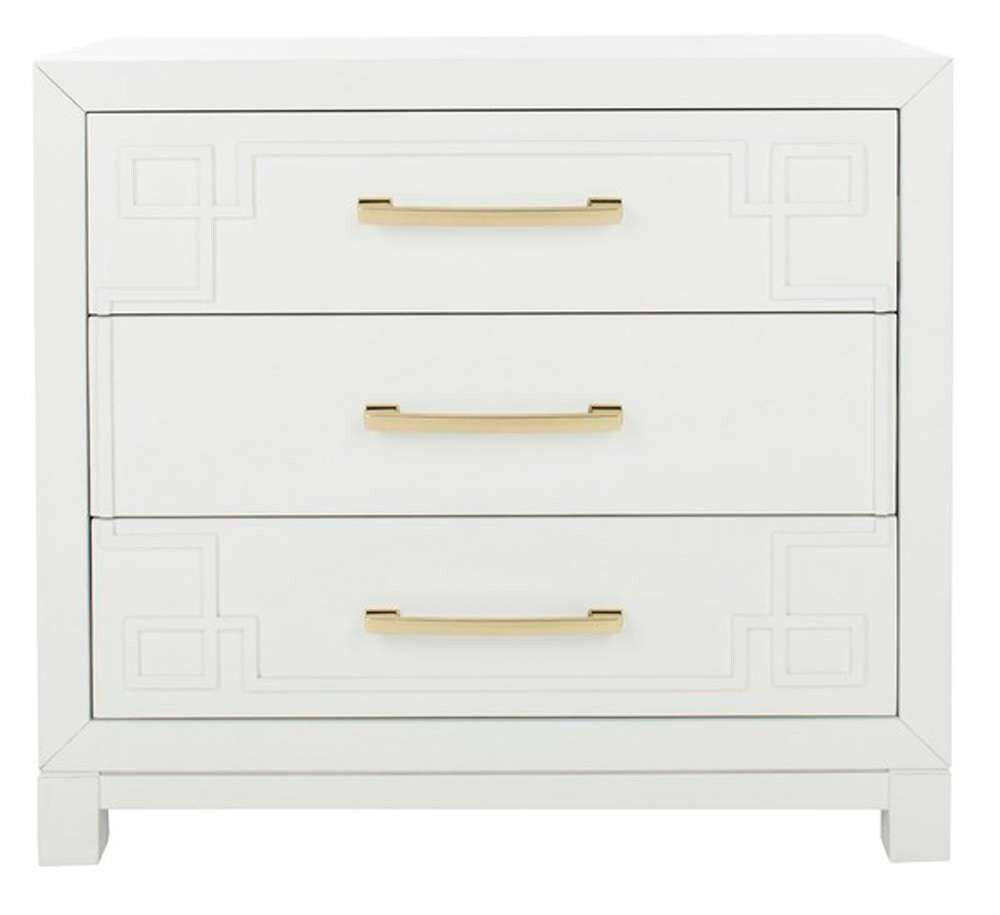 Safavieh - Raina 3 Drawer Chest - White - Gold - CHS6412A veiw 1