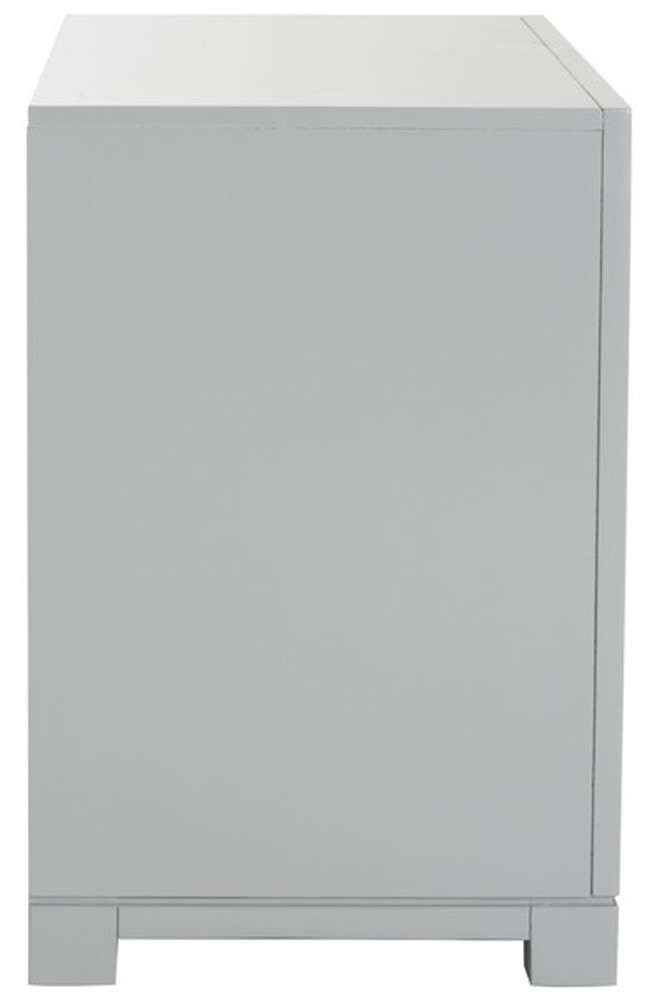 Safavieh - Raina Three Drawer Nightstand - Grey - FOX6278C veiw 4