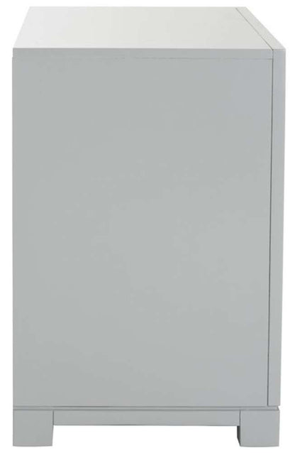 Safavieh - Raina Three Drawer Nightstand - Grey - FOX6278C veiw 4