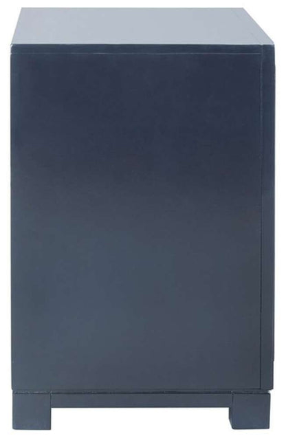 Safavieh - Raina Three Drawer Nightstand - Navy - FOX6278D veiw 4