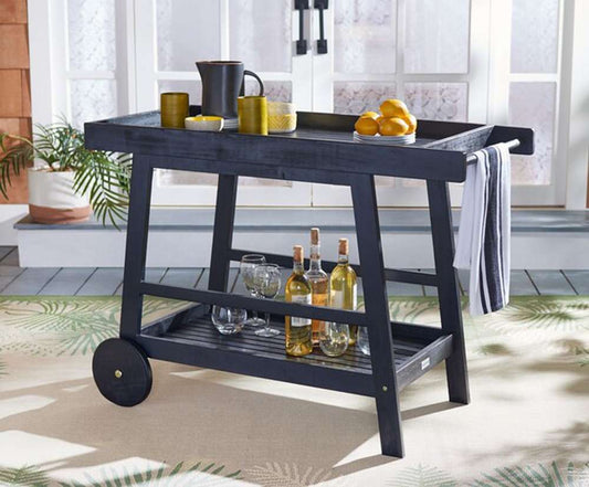 Safavieh - Renzo Bar Cart - Black - PAT7032D veiw 2