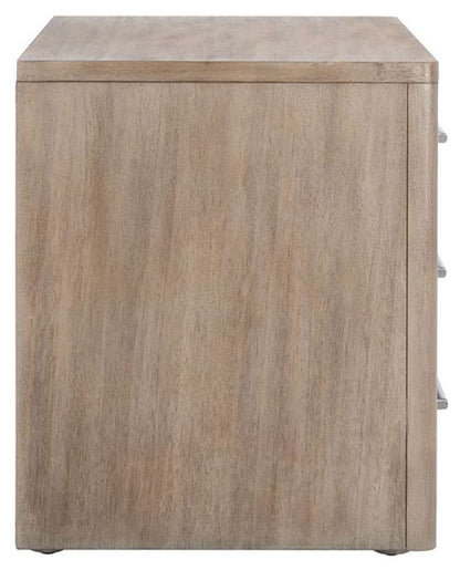 Safavieh - Rosey 3 Drawer Wood Nightstand - Light Brown - SFV7701B veiw 5