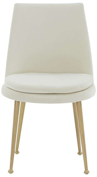 Safavieh - Rynaldo Upholstered Dining Chair - Creme - Gold - SFV4812C veiw 1