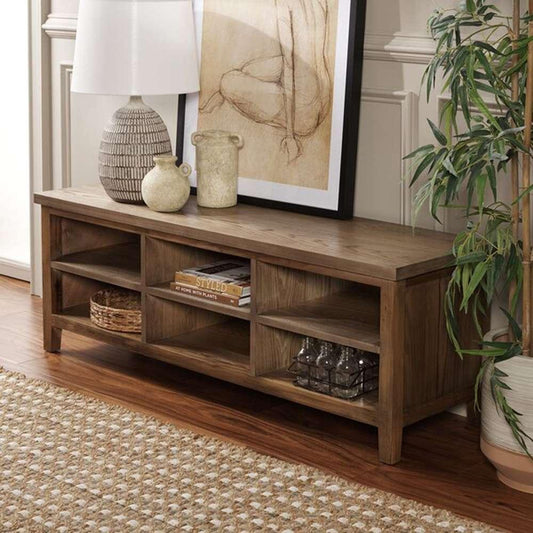 Safavieh - Saide 6 Shelf Media Stand - Oak - AMH6525C veiw 2