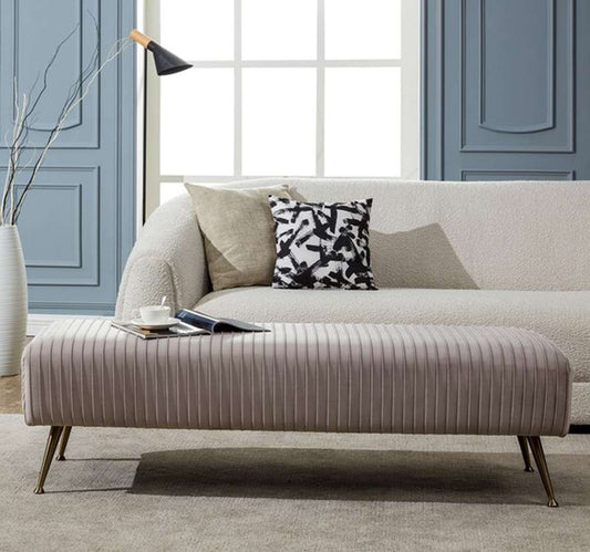 Safavieh - Salome Bench - Almond - Antique Brass - KNT7041C veiw 2