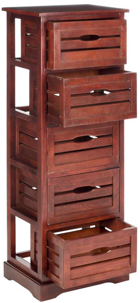 Safavieh - Sarina Cabinet - Dark Cherry - AMH5714D veiw 3