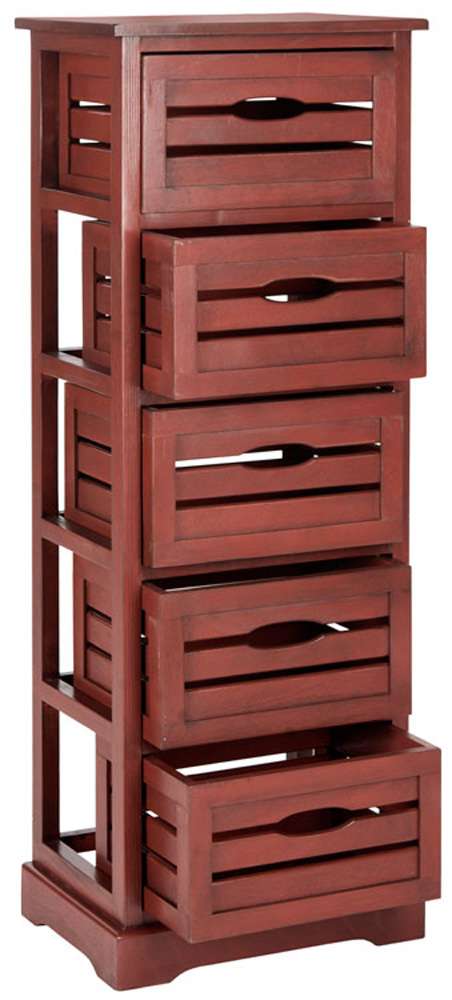Safavieh - Sarina Cabinet - Red - AMH5714E veiw 3