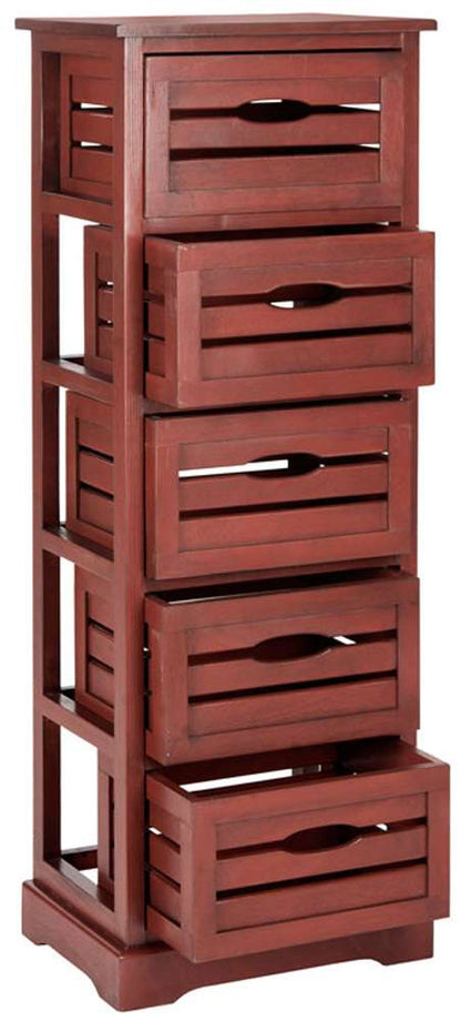 Safavieh - Sarina Cabinet - Red - AMH5714E veiw 3