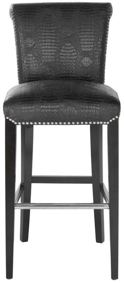 Safavieh - Seth Barstool - Black - Crocodile - MCR4510E veiw 1