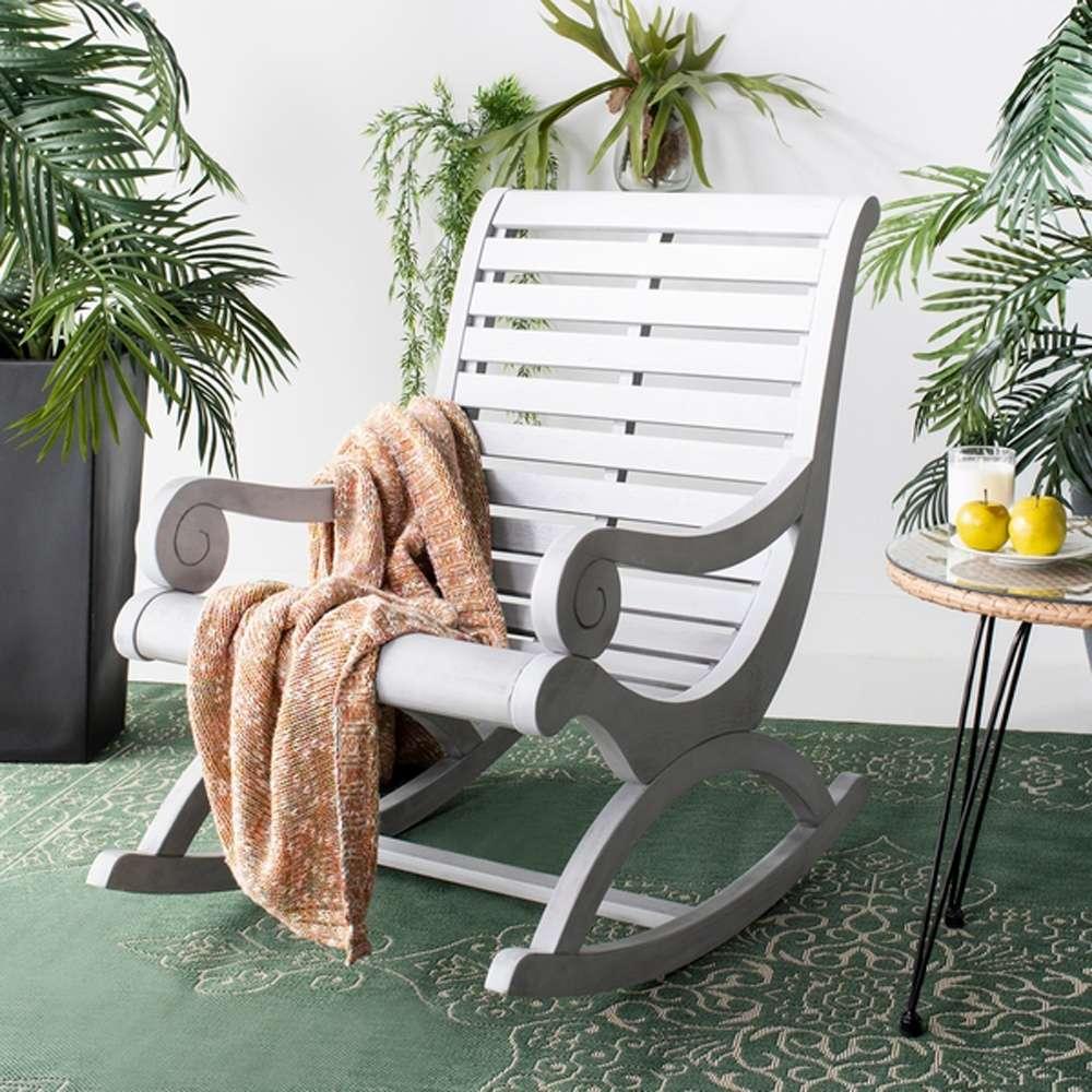 Safavieh - Sonora Rocking Chair - Grey - PAT7016A veiw 3