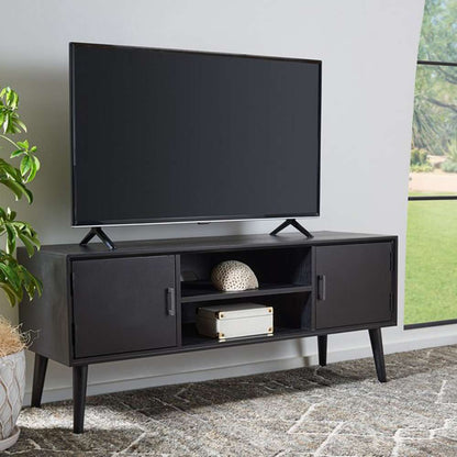Safavieh - Sorrel Mid - Century Media Stand - Black - MED5701B veiw 2
