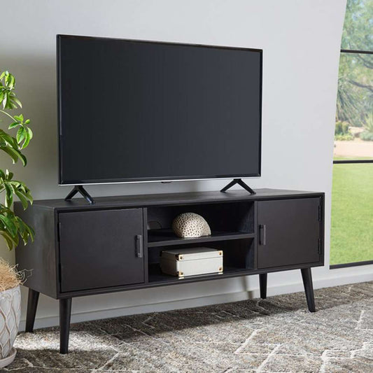 Safavieh - Sorrel Mid - Century Media Stand - Black - MED5701B veiw 2