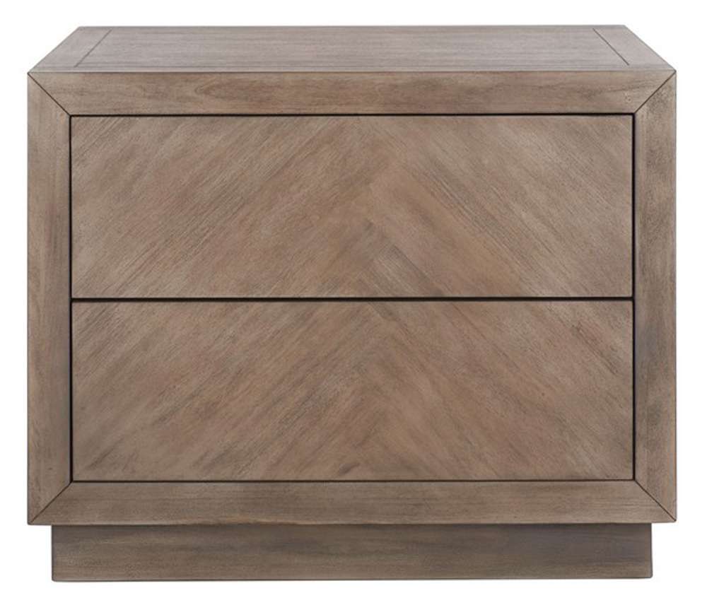 Safavieh - Steve 2 Drawer Wood Nightstand - Light Brown - SFV7700B veiw 1
