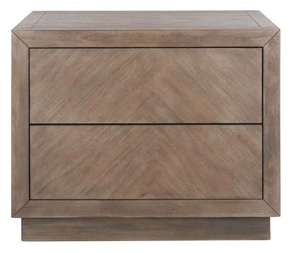 Safavieh - Steve 2 Drawer Wood Nightstand - Light Brown - SFV7700B veiw 1