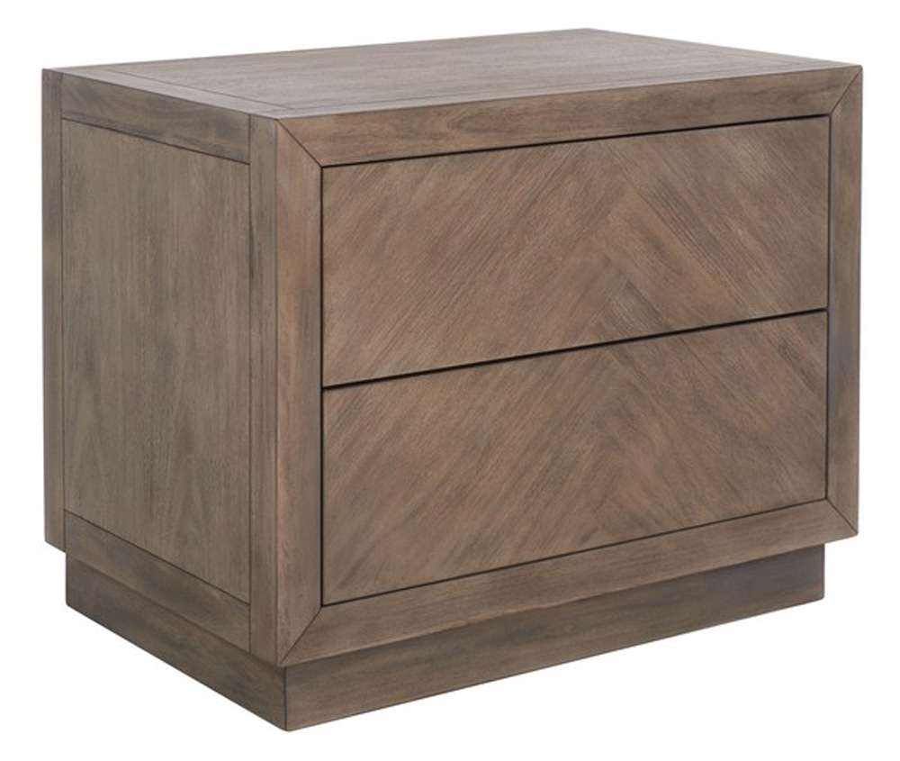 Safavieh - Steve 2 Drawer Wood Nightstand - Light Brown - SFV7700B veiw 5
