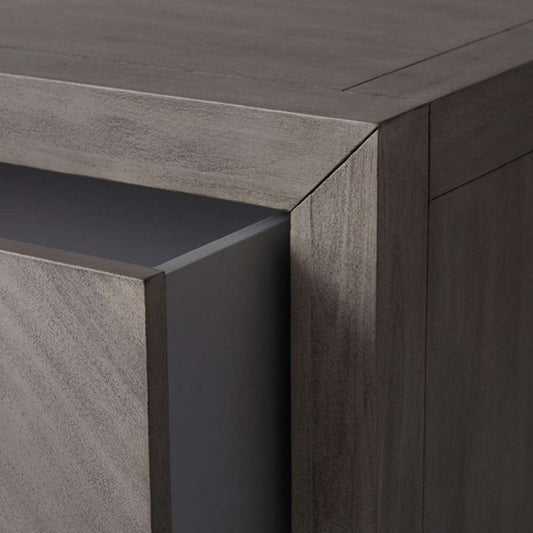 Safavieh - Steve 2 Drawer Wood Nightstand - Light Grey - SFV7700C veiw 2