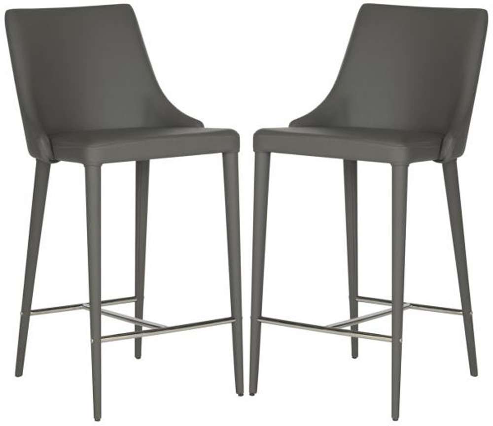 Safavieh - Summerset Counter Stool - Grey  (Set of 2) - FOX2017H-SET2 veiw 1