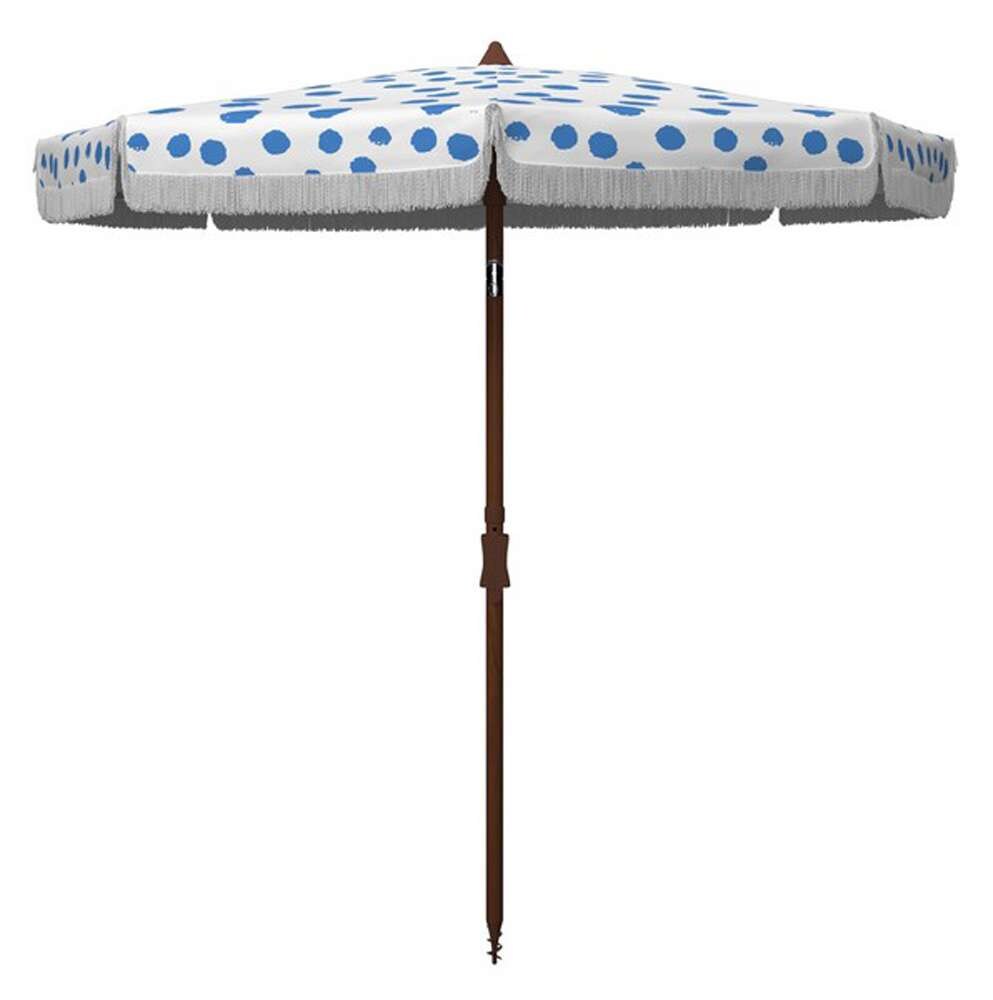 Safavieh - Sydney 6.5 Beach Umbrella - Baby Blue - White - PAT8502C veiw 1