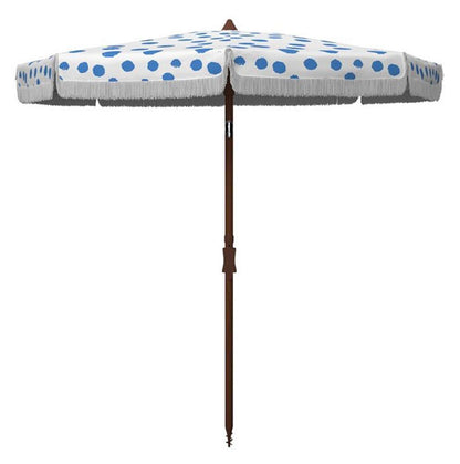 Safavieh - Sydney 6.5 Beach Umbrella - Baby Blue - White - PAT8502C veiw 1