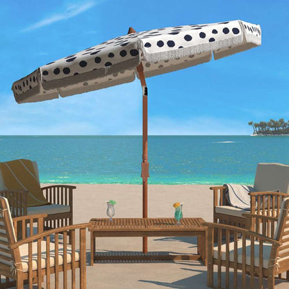 Safavieh - Sydney 6.5 Beach Umbrella - Navy - White - PAT8502B veiw 2