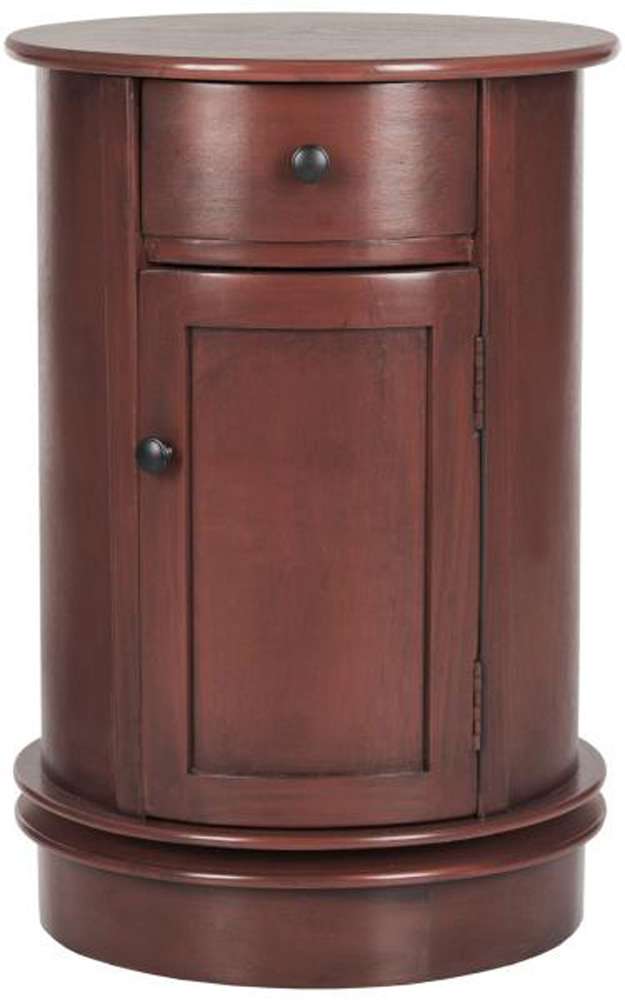 Safavieh - Tabitha Swivel Accent Table - Red - AMH5712E veiw 1