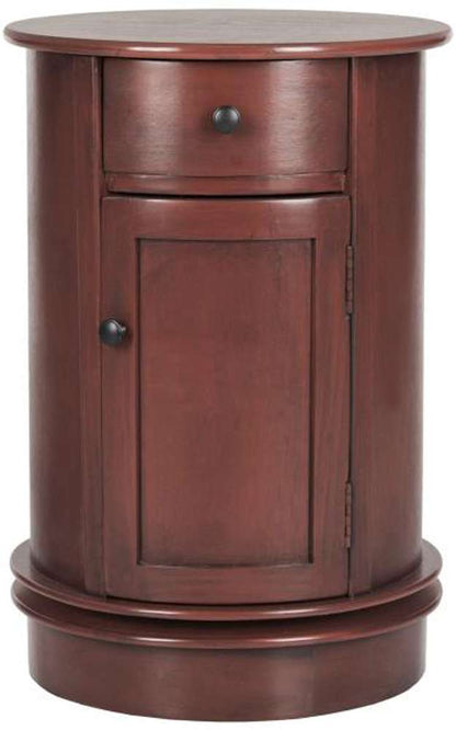 Safavieh - Tabitha Swivel Accent Table - Red - AMH5712E veiw 1