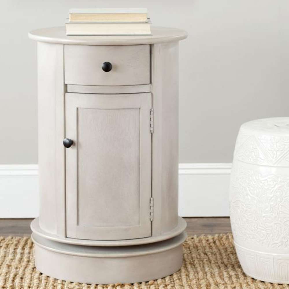 Safavieh - Tabitha Swivel Accent Table - Vintage Grey - AMH5712A veiw 2