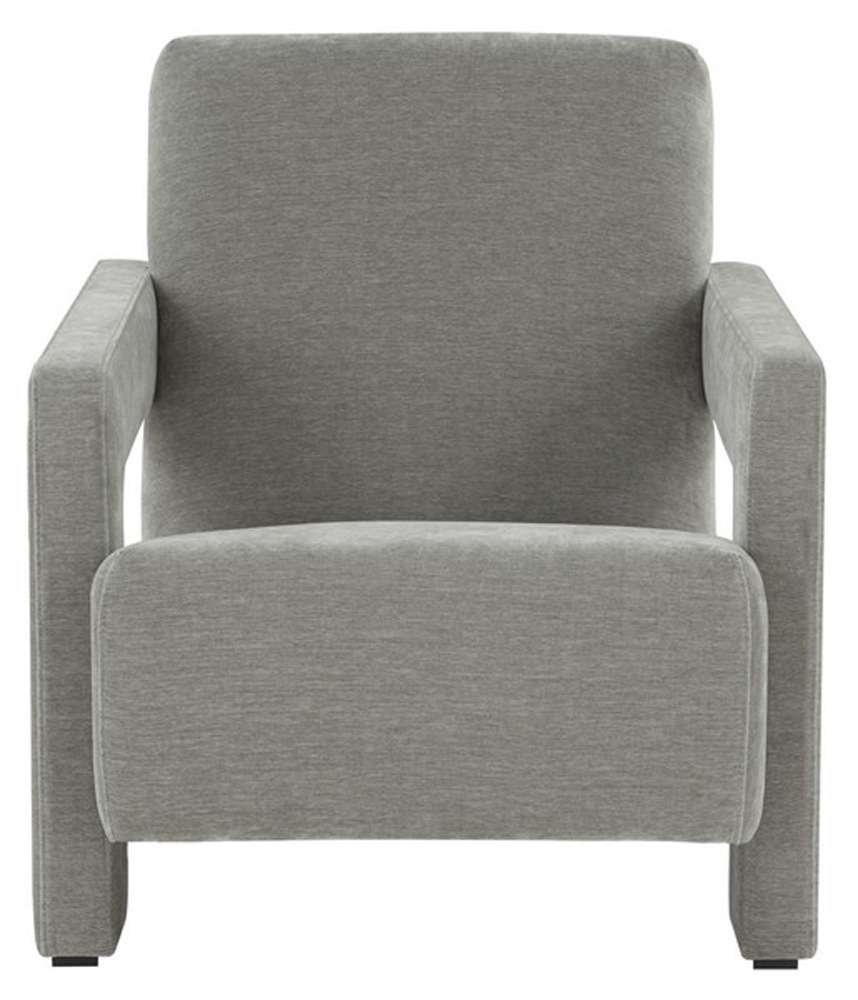 Safavieh - Taylor Modern Velvet Accent Chair - Grey - SFV5046B veiw 1