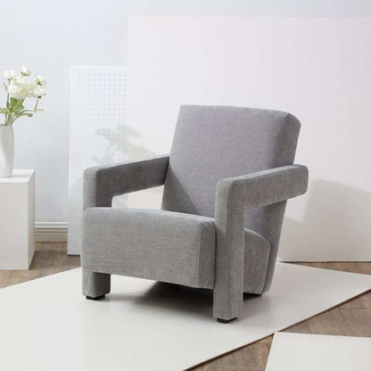 Safavieh - Taylor Modern Velvet Accent Chair - Grey - SFV5046B veiw 3