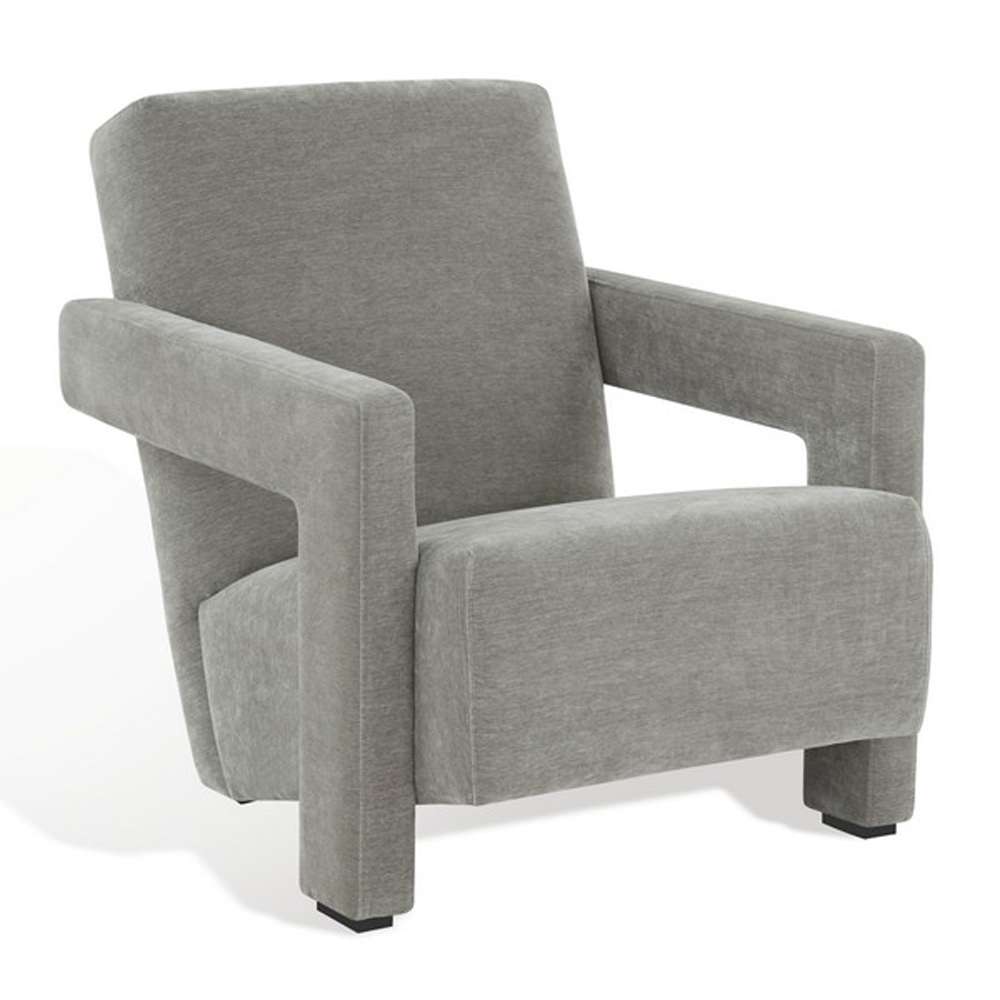 Safavieh - Taylor Modern Velvet Accent Chair - Grey - SFV5046B veiw 4