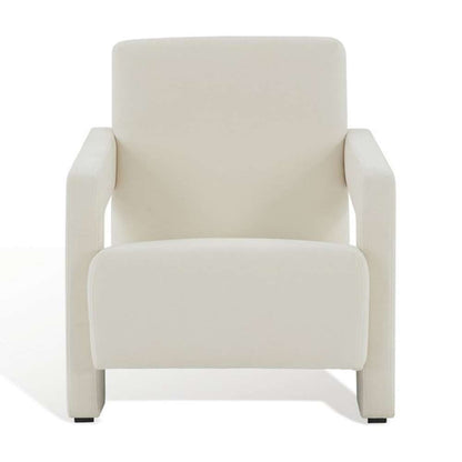 Safavieh - Taylor Modern Velvet Accent Chair - Ivory - SFV5046A veiw 2