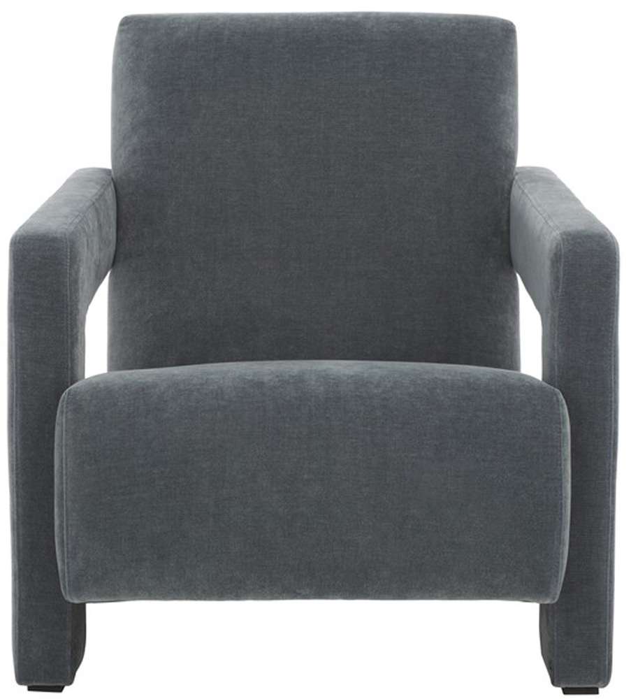 Safavieh - Taylor Modern Velvet Accent Chair - Navy - SFV5046D veiw 1