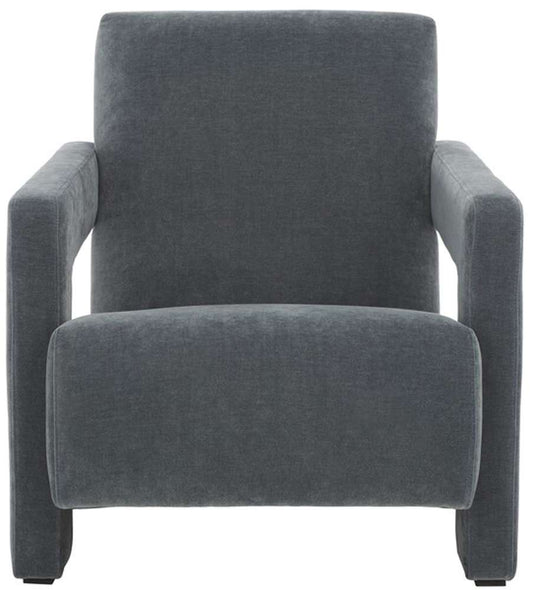 Safavieh - Taylor Modern Velvet Accent Chair - Navy - SFV5046D veiw 1