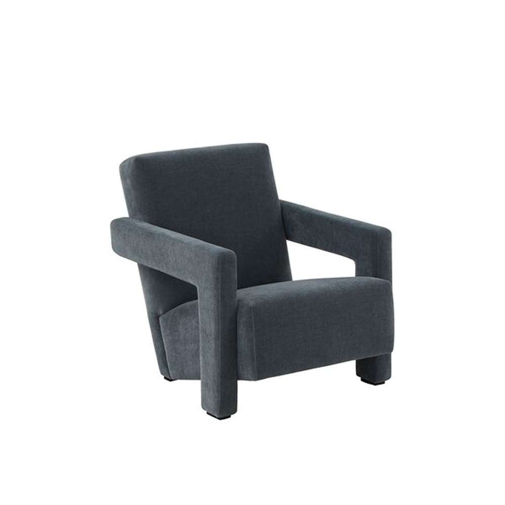 Safavieh - Taylor Modern Velvet Accent Chair - Navy - SFV5046D veiw 3