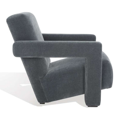 Safavieh - Taylor Modern Velvet Accent Chair - Navy - SFV5046D veiw 4
