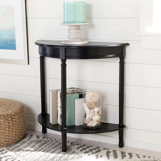 Safavieh - Tinsley 1/2 Round Console Tabl - Black - CNS5723B veiw 2