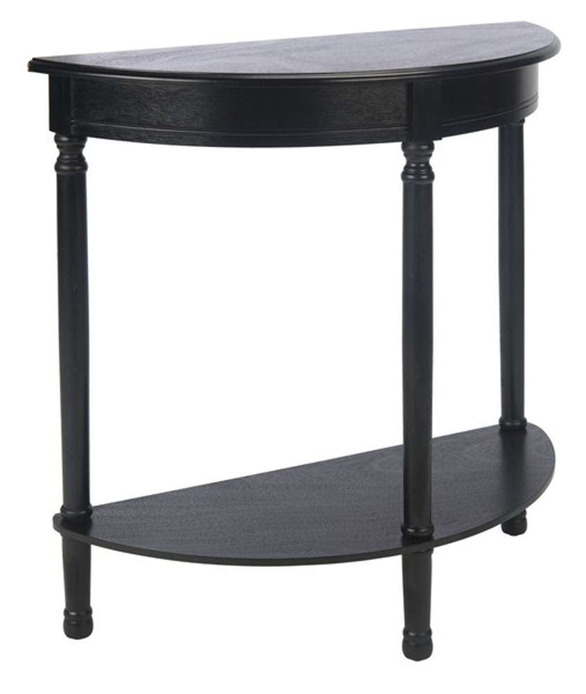 Safavieh - Tinsley 1/2 Round Console Tabl - Black - CNS5723B veiw 4