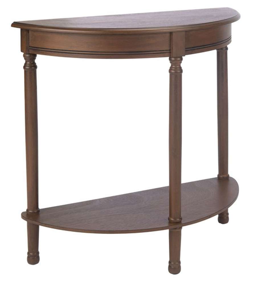 Safavieh - Tinsley 1/2 Round Console Tabl - Brown - CNS5723C veiw 4
