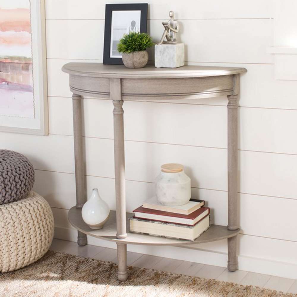 Safavieh - Tinsley 1/2 Round Console Tabl - Greige - CNS5723A veiw 2