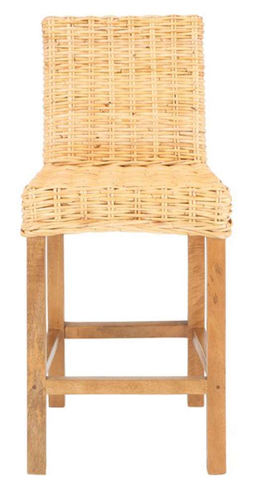 Safavieh - Tobie Rattan Counter Stool - Natural - Golden Brown - BST6501A veiw 1