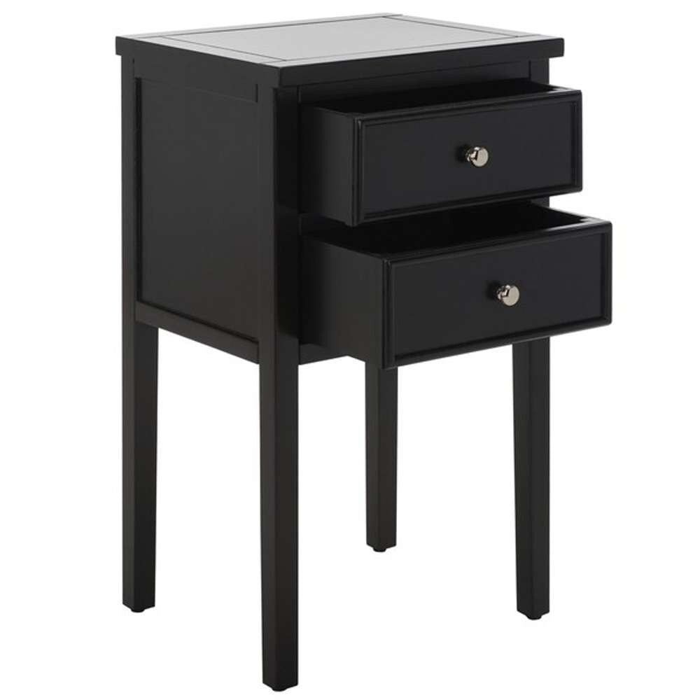 Safavieh - Toby Accent Table W Storage Drwrs - Black - AMH6625G veiw 4