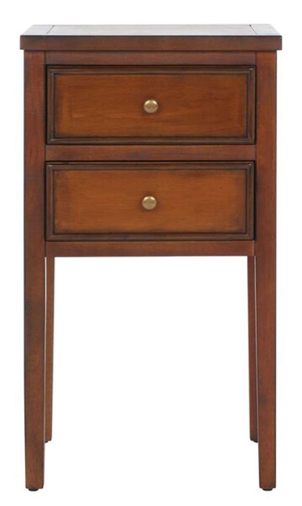 Safavieh - Toby Accent Table W Storage Drwrs - Brown - AMH6625F veiw 1