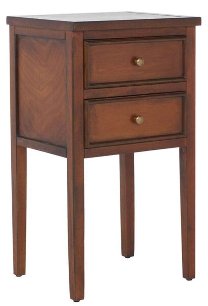 Safavieh - Toby Accent Table W Storage Drwrs - Brown - AMH6625F veiw 3