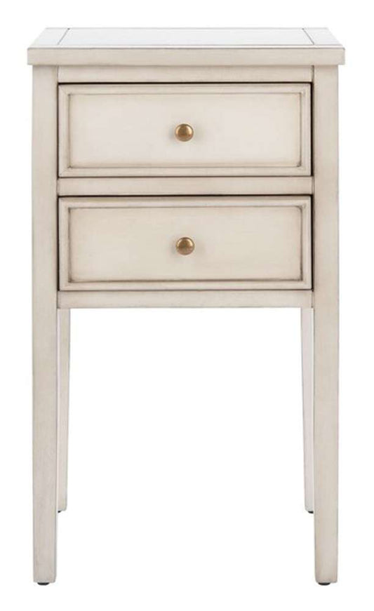 Safavieh - Toby Accent Table W Storage Drwrs - White Birch - AMH6625D veiw 1