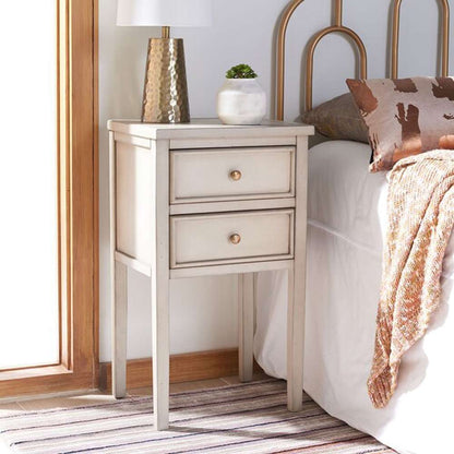 Safavieh - Toby Accent Table W Storage Drwrs - White Birch - AMH6625D veiw 3