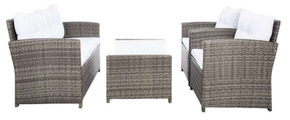 Safavieh - Vellor 4Pc Living Set - Grey Brown - White - PAT7516C veiw 4