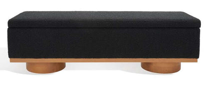 Safavieh - Vianna Boucle Bench - Black - Natural - SFV5049C veiw 2