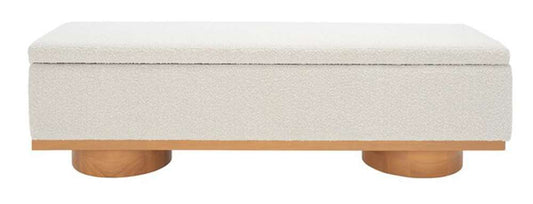 Safavieh - Vianna Boucle Bench - Cream - Natural - SFV5049A veiw 1