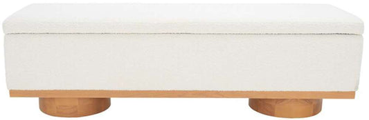 Safavieh - Vianna Boucle Bench - Ivory - Natural - SFV5049B veiw 1