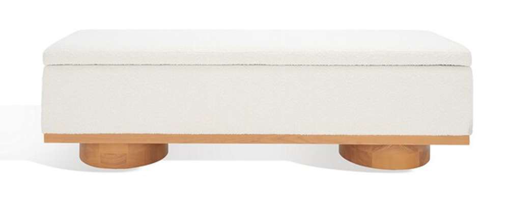 Safavieh - Vianna Boucle Bench - Ivory - Natural - SFV5049B veiw 2